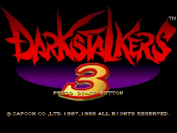 Darkstalkers 3 (US) screen shot title